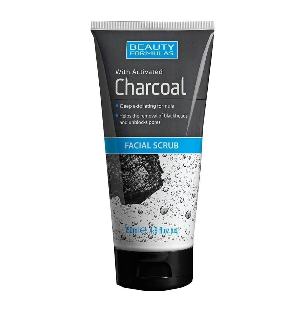 BEAUTY FORMULAS - CHARCOAL FACIAL SCRUB 150ML