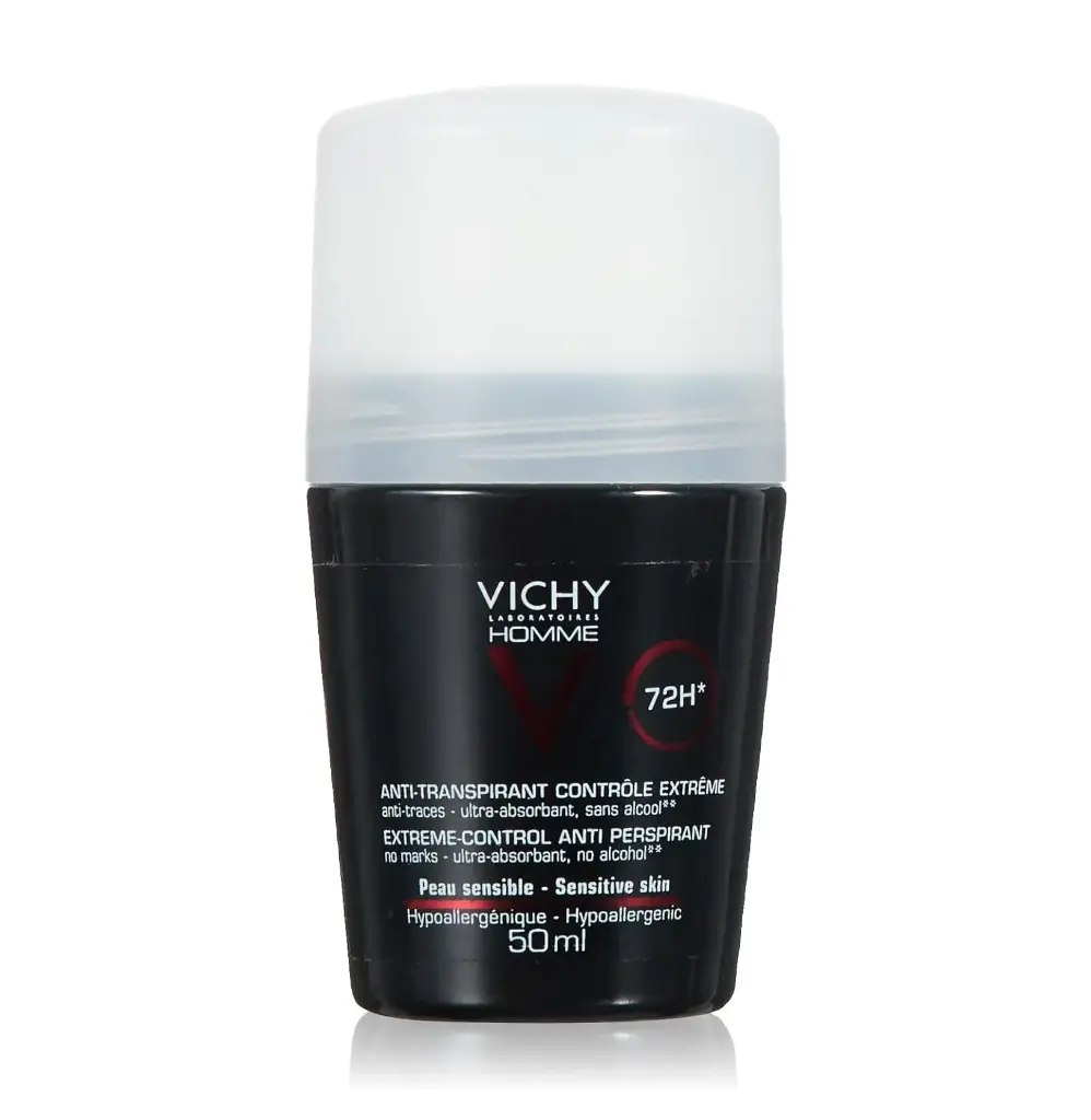 VICHY - HOMME 72-HOUR ANTI-PERSPIRANT DEODORANT CONTRÔLE EXTRÊME 50ML