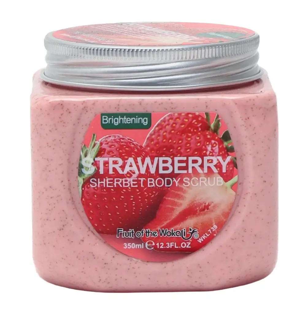 FRUIT OF THE WOKALI - WTRAWBERRY SHERBET BODY BRIGHTENING SCRUB 350ML