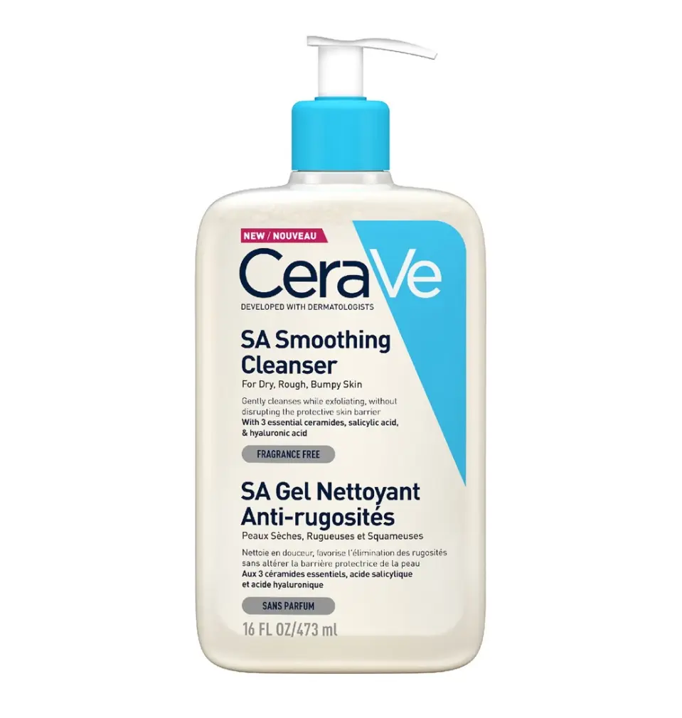 CERAVE - SA SMOOTHING CLEANSER CLEANSING GEL FOR DRY TO ROUGH SKIN 473ML