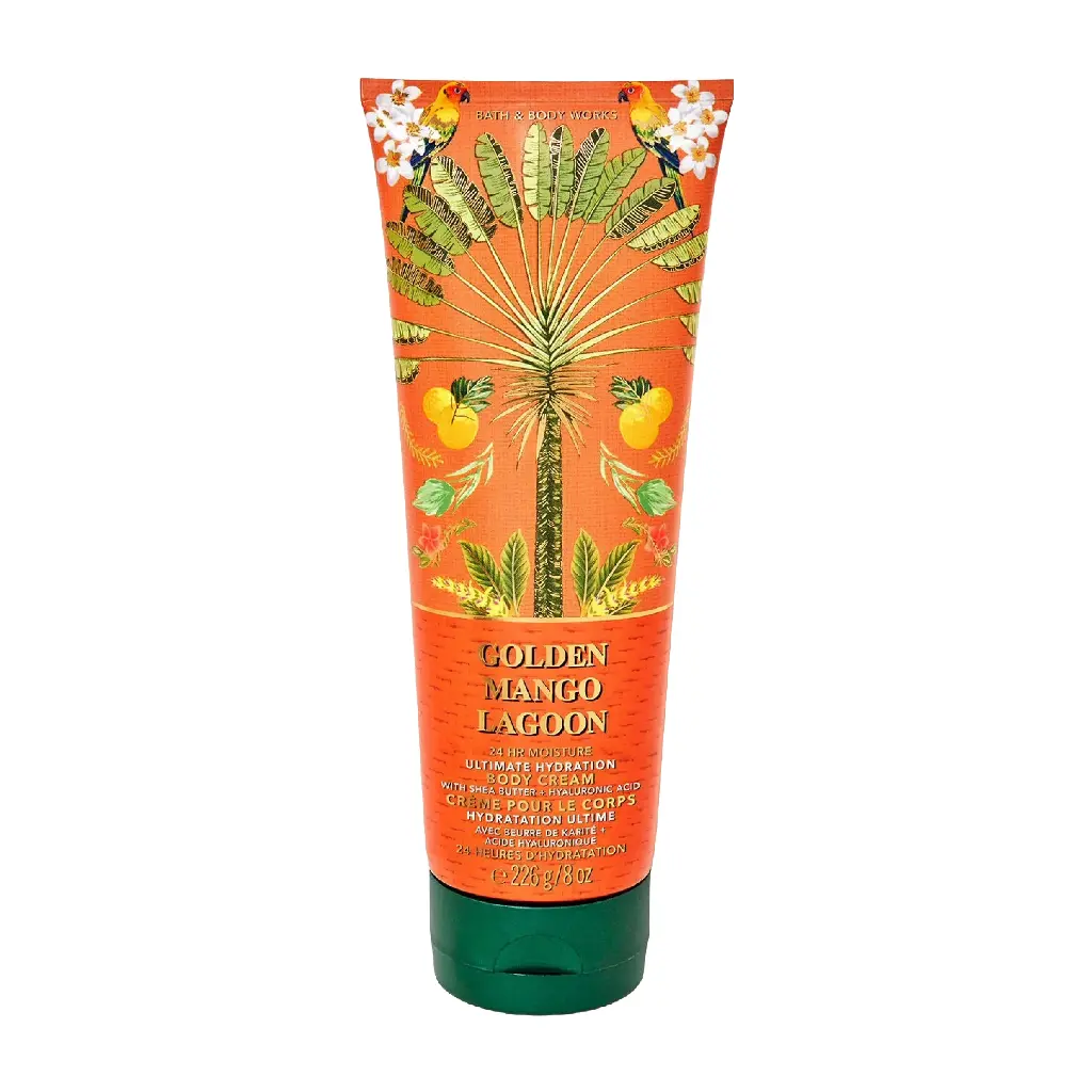 BATH & BODY WORKS - GOLDEN MANGO LAGOON 24H MOISTURE ULTIMATE HYDRATION BODY CEARM 226G