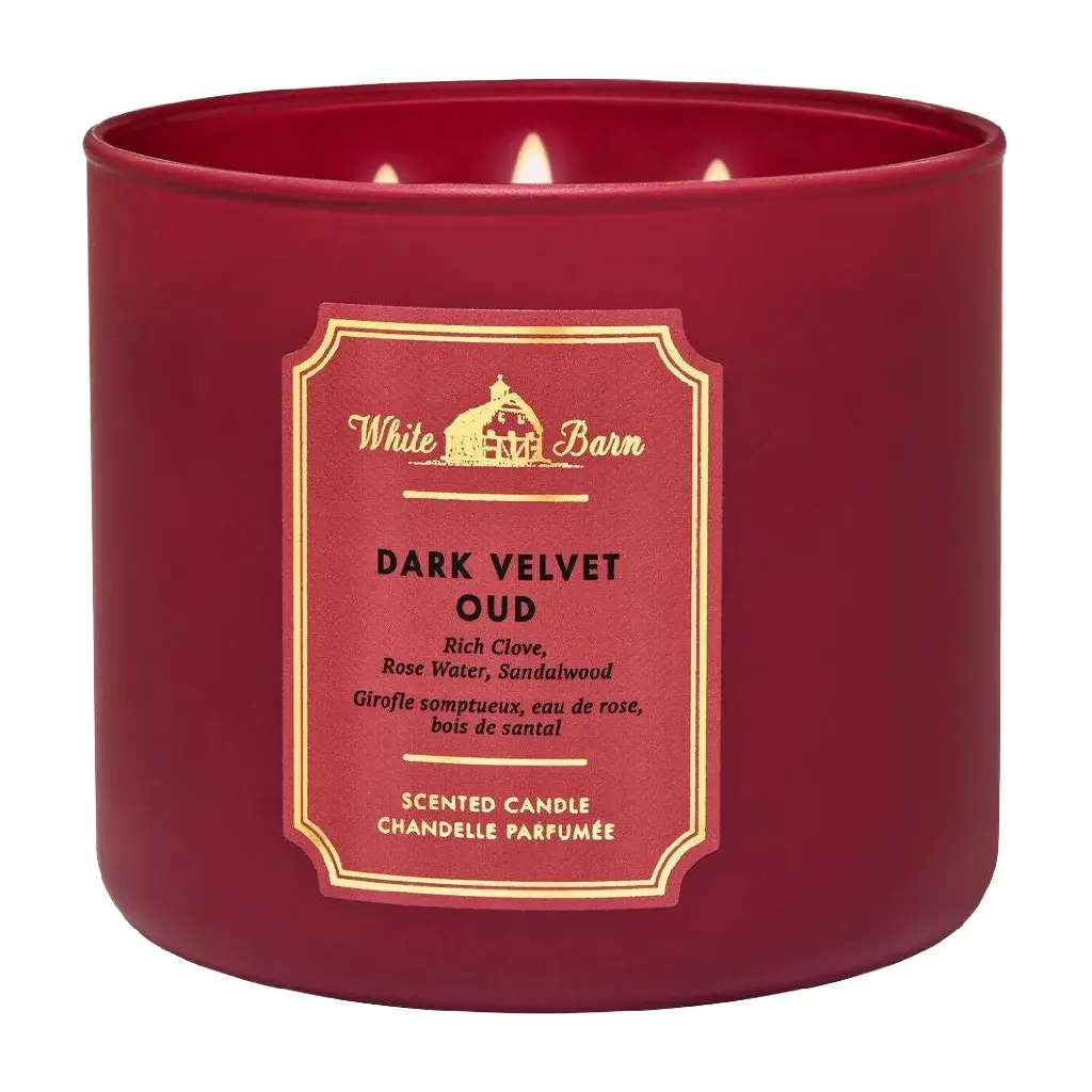 BATH & BODY WORKS - DARK VELVET OUD CANDLE 411G