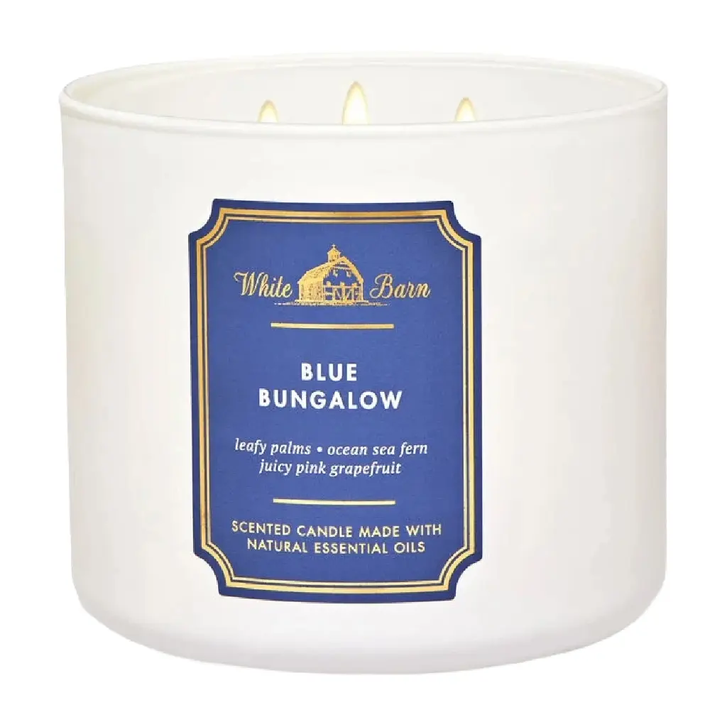 BATH & BODY WORKS - BLUE BUNGALOW CANDLE 411G