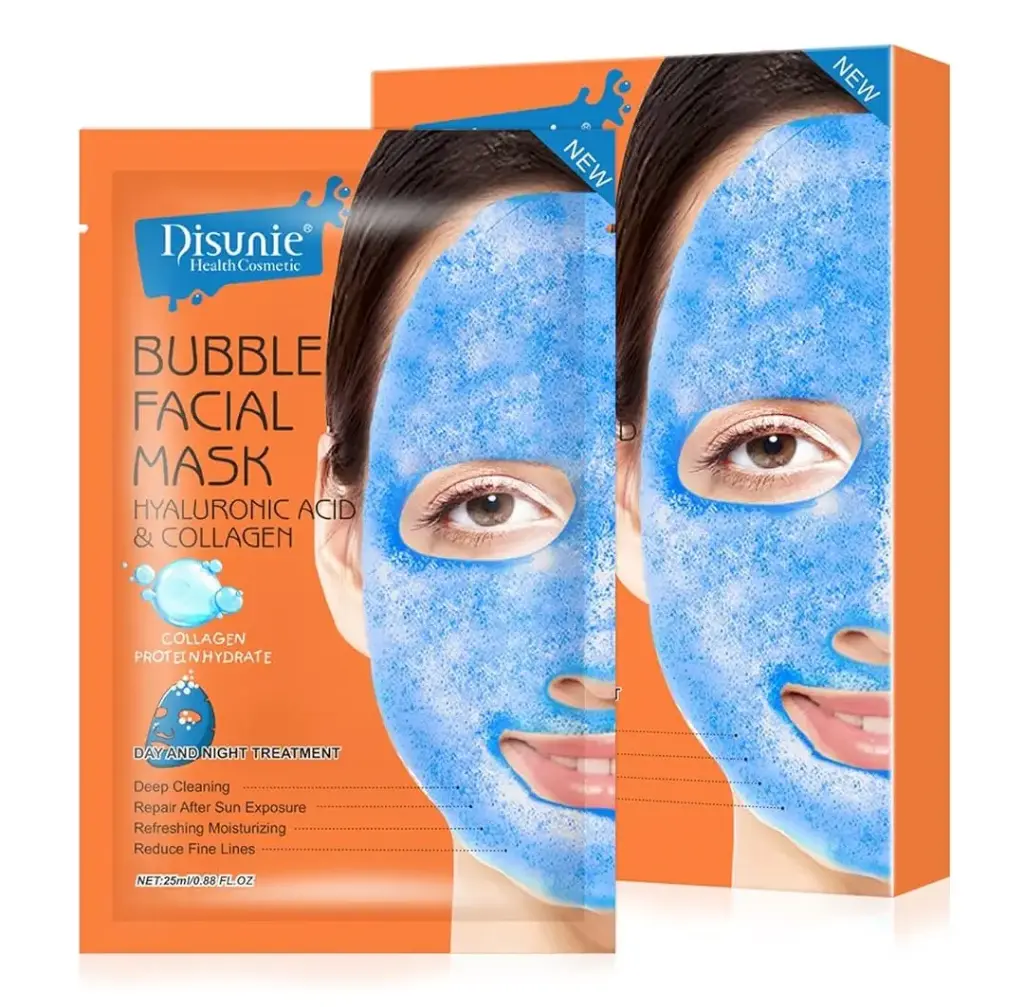 DISUNIE - BUBBLE FACIAL MASK HYALURONIC ACID & COLLAGEN 25ML