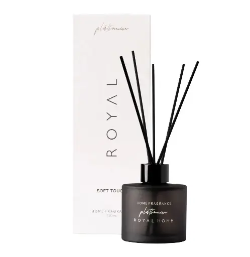 رويال بلاتينيوم - أعواد معطرة للمنزل برائحة سوفت توتش 120 مل