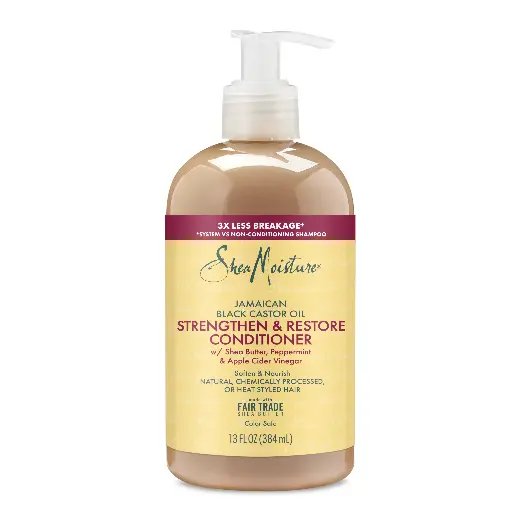 SHEA MOISTURE - JAMAICAN BLACK CASTOR OIL STRENGTHEN & RESTORE CONDITIONER REPAIR AND HYDRATE DAMAGED HAIR 384ML