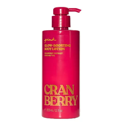 VICTORIAS SECRET - PINK - CRANBERRY GLOW-BOOSTING BODY LOTION 355ML