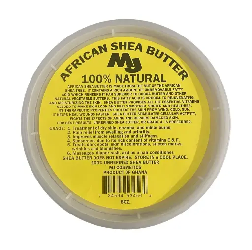 MJ COSMETICS - AFRICAN SHEA BUTTER 100% NATURAL 237ML