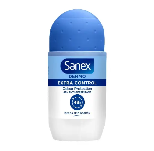 SANEX - DERMO EXTRA CONTROL MAXIMUM PROTECTION 48H ANTI PERSPIRANT ROLL ON 50ML