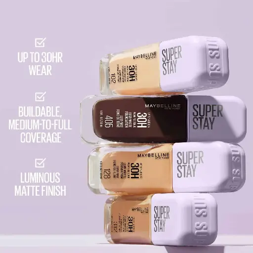 MAYBELLINE - SUPER STAY UP TO 30HR WEAR LUMI-MATTE LIQUID FOUNDATION 30ML