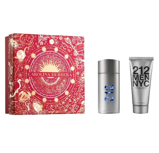 CAROLINA HERRERA - GIFT SET 212 MEN NYC EDT 100ML + AFTER SHAVE GEL 100ML