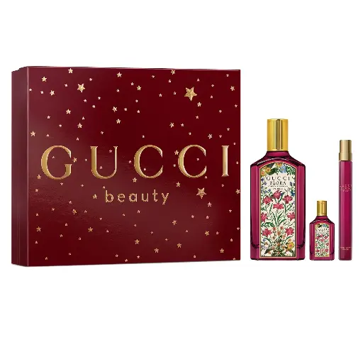 GUCCI - GIFT SET FLORA GORGEOUS GARDENIA INTENSE EDP 100ML + 5ML + 10ML