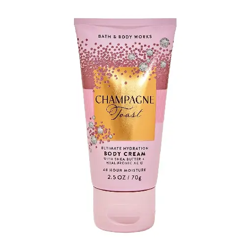 BATH & BODY WORKS - CHAMPAGNE TOAST BODY CREAM 24 HOUR MOISTURE 70G