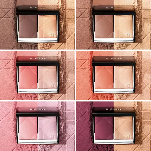 ديور - (بدون كرتونة) باليت بلاشر كولر اند جلو بودره تحديد واضاءه 8 جرام