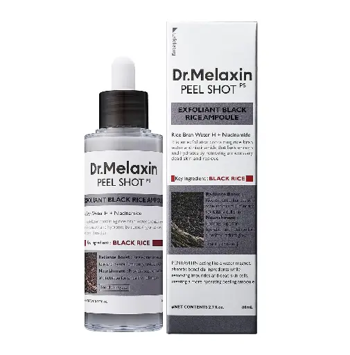 DR.MELAXIN - PEEL SHOT EXFOLIATING BLACK RICE AMPOULE 80ML