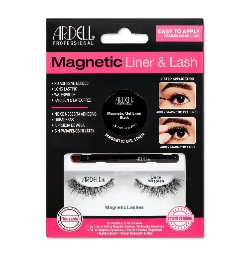 ارديل - طقم آيلاينر جل مغناطيسي مع رموش ديمي ويسبيز