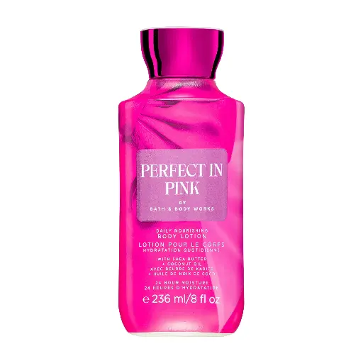 BATH & BODY WORKS - PERFECT IN PINK 24-HOUR MOISTURE BODY LOTION 236ML
