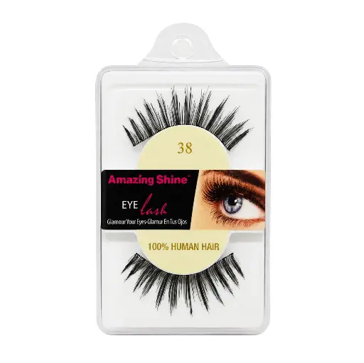 AMAZING SHINE - N38 EYE LASH 100% HUMAN HAIR