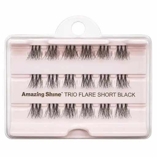 AMAZING SHINE - 362 TRIO FLARE MEDIUM BLACK EYELASHES