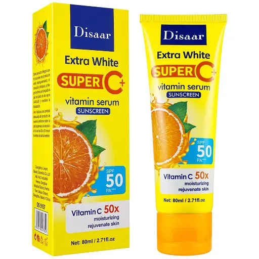 دياسار - سيروم فيتامين C واقي من الشمس SPF 50 PA+++ مرطب مجدد لحماية البشرة من الأشعة فوق البنفسجية 80 مل